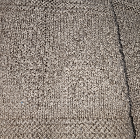 Reba Rose Cardigan Sweater Women's Size M Cropped Brown USA Made - Picture 3 of 8